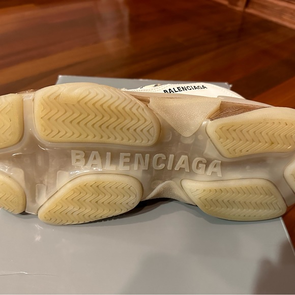 Men’s Balenciaga Triple S Sneakers Size 11 Off White EUC - Picture 5 of 13
